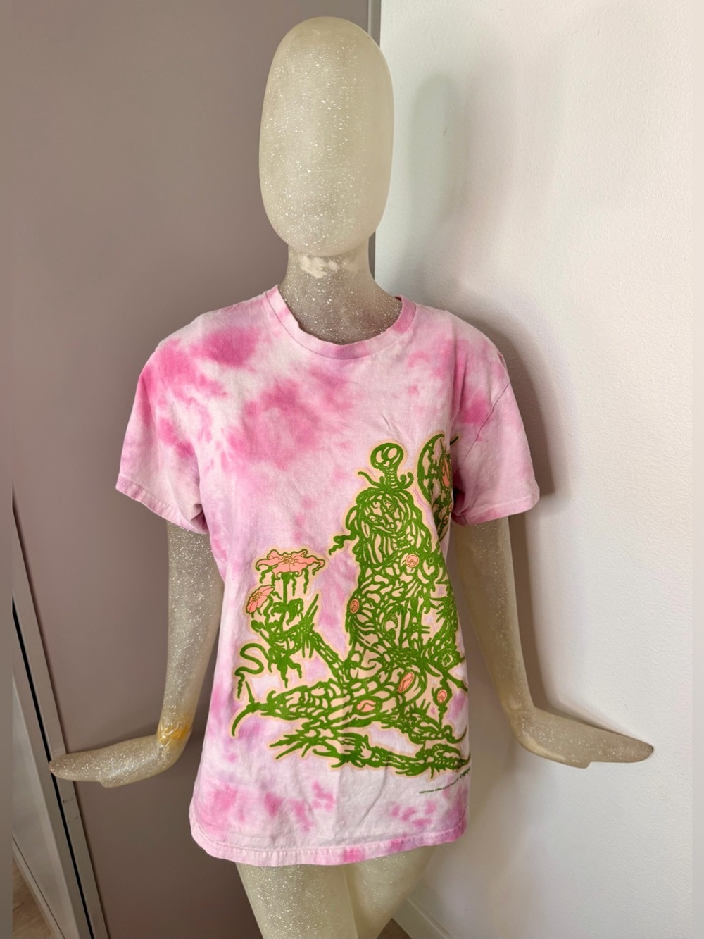 Lady Gaga 🩷 The Chromatica Pink Tie-Dye Summer 2022 Stadium Tour T. Size Small